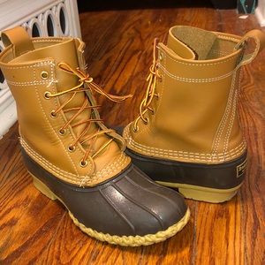 8” LL bean duck boots size 7 W 5 kids